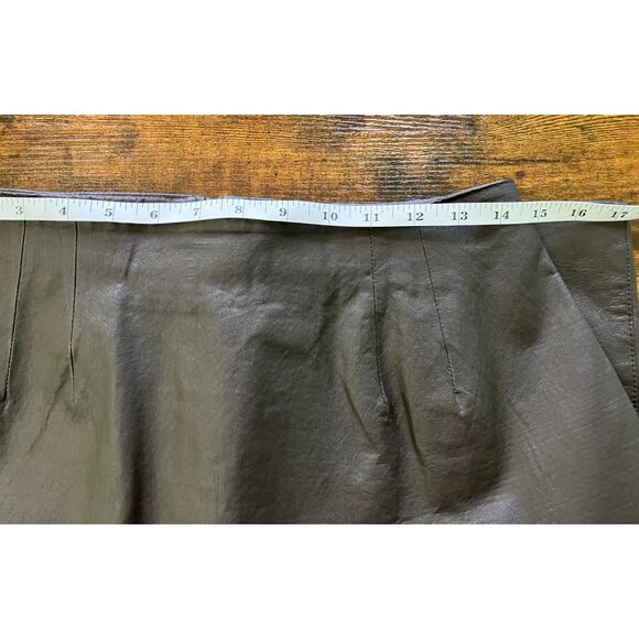 Bagatelle brown leather pencil mini skirt - Picture 7 of 10